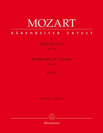 Sinfonie G-Dur KV318 fr Orchester Partitur