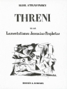 Threni fr Soli (SATTBB), gemischter Chor (SATB) und Orchester Klavierauszug