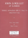 3 Sonaten aus op.3 (Nr.7-9) fr Flte (Oboe, Violine) und Bc