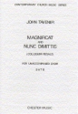 Magnificat  and  Nunc dimittis for mixed chorus a cappella score