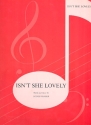 Isn't she lovely: Einzelausgabe piano/vocal/guitar