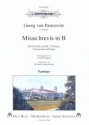 Missa brevis B-Dur fr Soli, gem Chor, 2 Violinen, Violoncello und Orgel Partitur