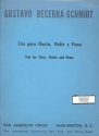 Trio for flute, violin and piano score and parts