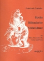 6 bhmische Volkstnze fr Flte, Klarinette, Violine und Viola Spielpartitur