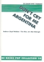 Dont' cry for me Argentina: fr Blasorchester Partitur und Stimmen