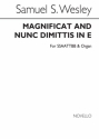 Magnificat and Nunc Dimittis fr gem Chor und Orchester Orgelauszug