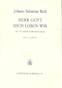 Herr Gott dich loben wir BWV328 und BWV725: fr gem Chor und Orgel (Instrumente ad lib) Partitur