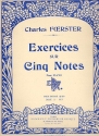 Exercices sur cinq notes  pour piano