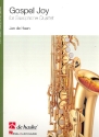 Gospel Joy for 4 saxophones (AATBar) (drum set/percussion ad lib) score and parts