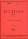 Siciliano for cello and piano