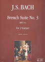 Franzsische Suite Nr.3 BWV814 fr 2 Gitarren Partitur und Stimmen