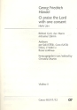 O praise the Lord with one Consent for mixed chorus, hautbois, 2 violins and bc VL2