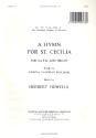 A Hymn for St. Cecilia for mixed chorus and organ score