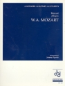 Menuet et allegro from String Quartet KV590 for 4 guitars score and parts