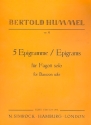 5 Epigramme op. 51 fr Fagott