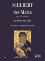 Ave Maria op.52,6 D839 fr Violine und Viola Partitur und Stimmen