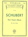 First Vocal Abum for low voice and piano (dt/en)