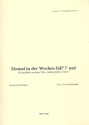 Einmal in der Wochen fall' i' um: fr Klavier/Gesang/Gitarre