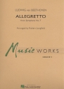 Allegretto from Symphony no.7 for concert band score and parts