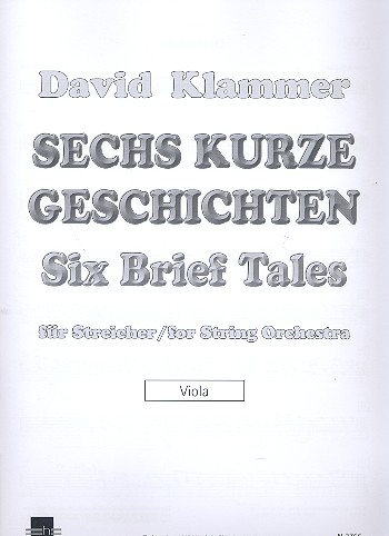 6 kurze Geschichten fr Streichorchester Viola