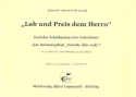 Lob und Preis dem Herrn BWV207 fr gem Chor und Orchester Partitur