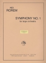 Symphony no.1 for orchestra score