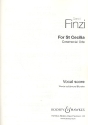 For St Cecilia op. 30 fr Tenor, gemischter Chor (SATB) und Orchester Klavierauszug