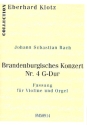 Brandenburgisches Konzert G-Dur Nr.4 fr Violine und Orgel