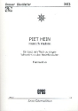 Piet Hein fr Mnnerchor a cappella Partitur