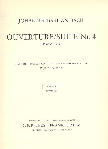 Ouvertre Nr.4 BWV1069 fr Orchester Harmonie