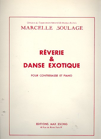 Rverie et danse exotique pour contrebasse et piano