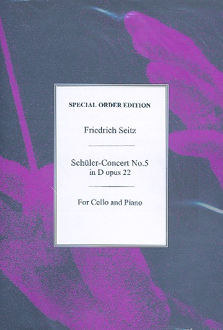 Schler-Concert D major no.5 op.22 for cello and piano Verlagskopie