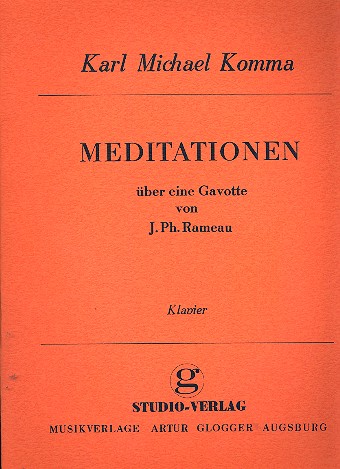 Meditation ber eine Gavotte von Rameau fr Klavier