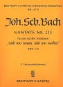 Lasst uns sorgen lasst uns wachen Kantate Nr.213 BWV213 Harmonie