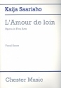 L'Amour de loin vocal score (fr)