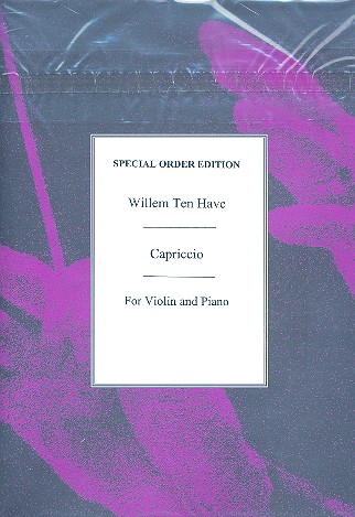 Capriccio op.24 for violin and piano Verlagskopie