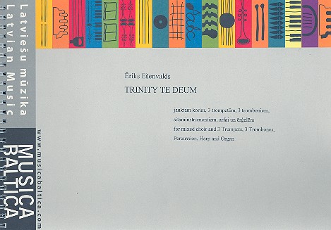 Trinity te Deum for mixed chorus and instruments score