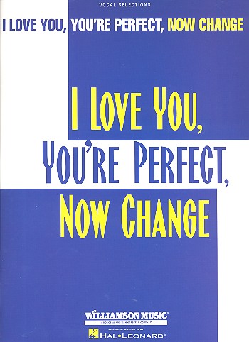 I love you You're perfect now change vocal selections songbook piano/vocal/guitar