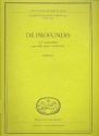 De profundis per soli, coro e orchestra partitura