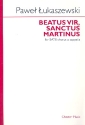 Beatus vir santus Martinus for mixed chorus a cappella score