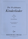 Die 30 schnsten Kinderlieder fr 2 Violen (Viola und Klavier) Partitur und Stimmen