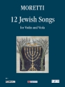 12 jewish Songs for violin and viola score and parts