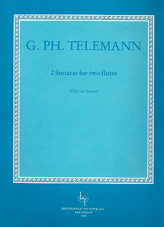 2 Sonatas for 2 flutes score