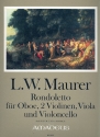 Rondoletto op.43  fr Oboe, 2 Violinen, Viola und Violoncello Partitur und Stimmen