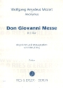 Don Giovanni-Messe C-Dur fr Soli, gem Chor und Orchester Partitur