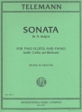 Sonate A-Dur fr 2 Flten und Klavier (Violoncello ad lib) Stimmen