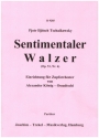 Sentimentaler Walzer op.51,6 fr Zupforchester Partitur