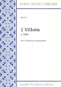 2 Villotte for 4 voices or instruments 4 scores