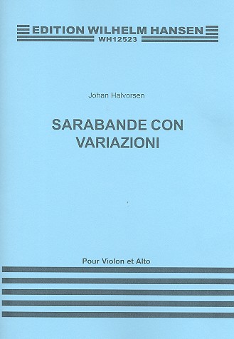 Sarabande con variazioni for violin and viola score and parts,  archive copy