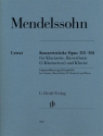 Konzertstcke op.113 und op.114 fr Klarinette, Bassetthorn (2 Klarinetten) und Klavier Stimmen